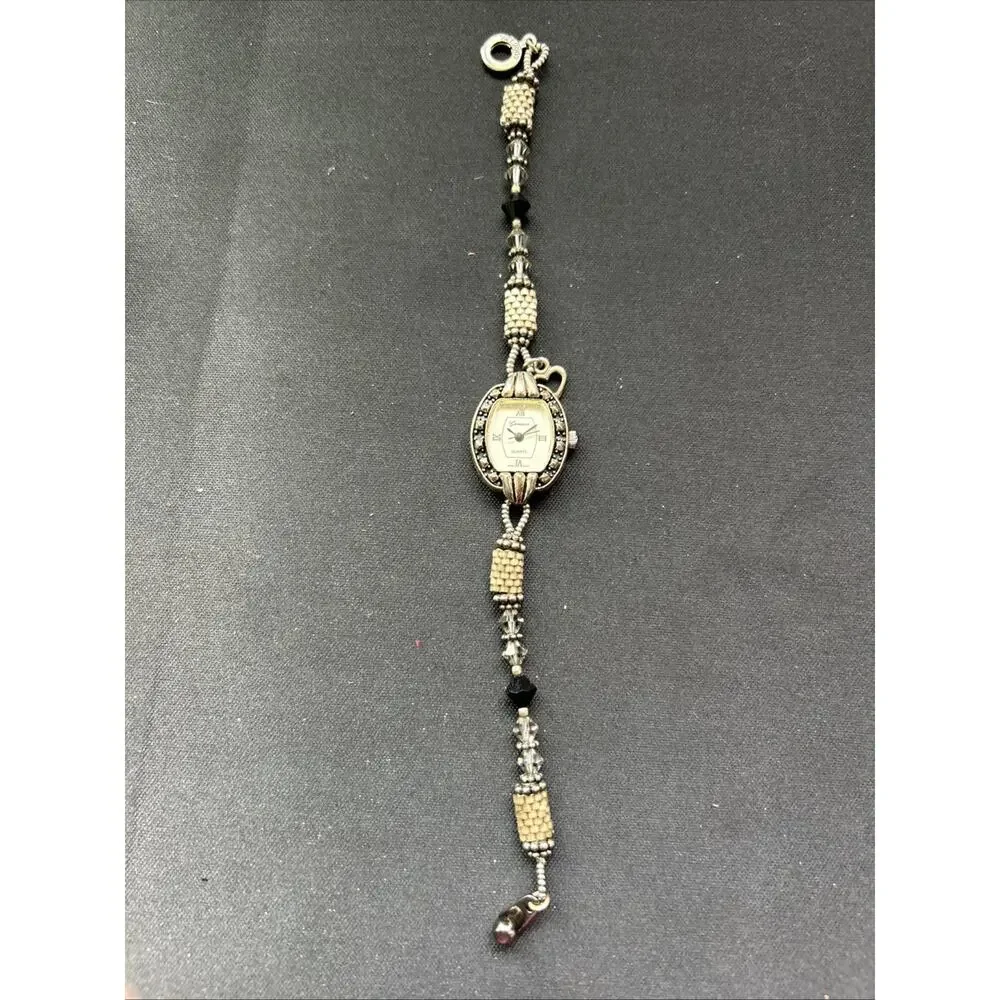 Geneva Silver Tone Bracelet Band Women’s Quartz Watch